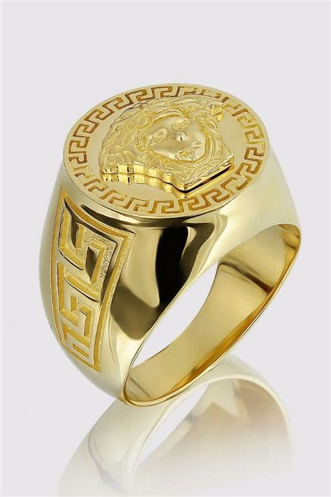 versace gold ring mens|versace men's rings for sale.